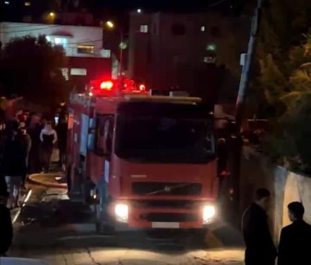 سلفيت : نقل افراد عائلة بحالة خطيرة الى مستشفى بلنسون اثر حريق بمنزلهم